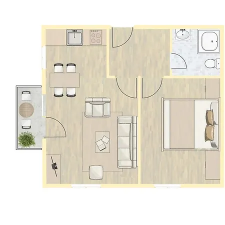 Fewo 10 Im Haus Huehnergott 아파트